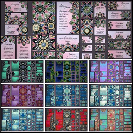 卡片贺卡曼陀罗背景第一素材网矢量素材精选