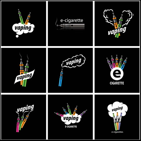 28款电子香烟矢量LOGO图标
