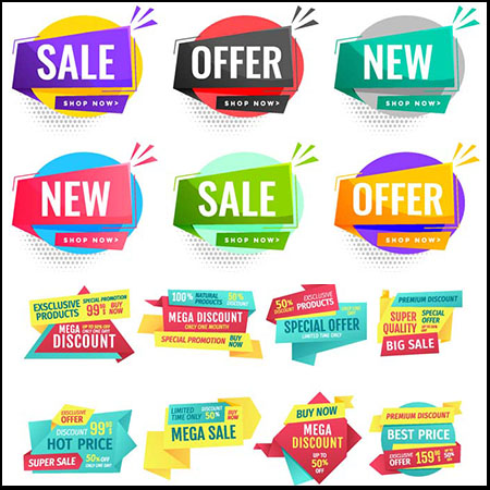 9套商场电商打折促销第一素材网矢量素材精选