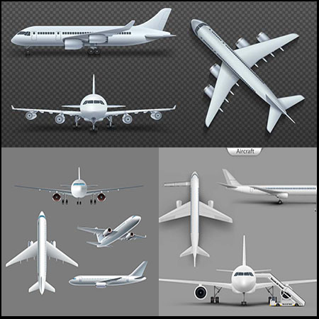 4套14个飞机第一素材网矢量素材精选