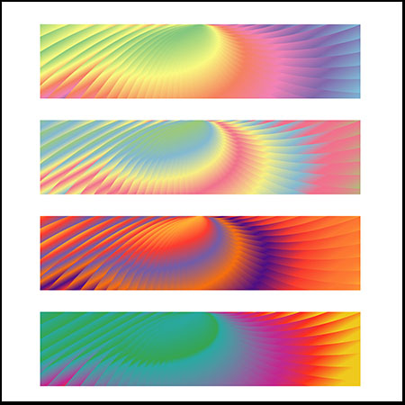 13款炫彩横幅背景素材