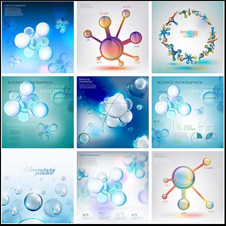 化学分子结构第一素材网矢量背景精选素材