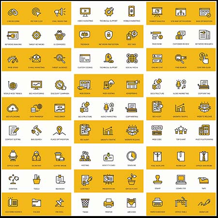 11套网页设计SEO设计图标