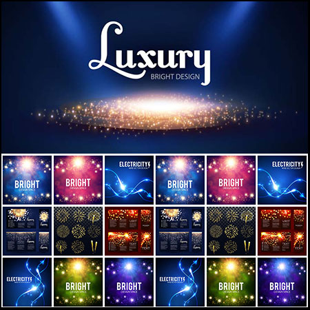 光晕光线光斑光效应第一素材网矢量背景精选