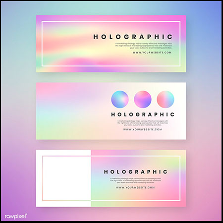 彩色渐变海报背景模板