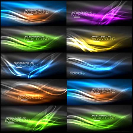 21款炫彩渐变横幅第一素材网矢量背景精选