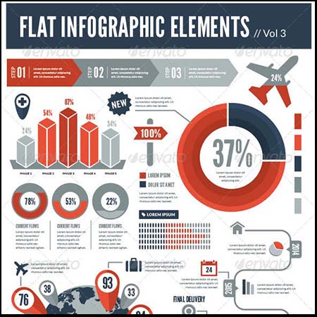 5套信息图表矢量图形