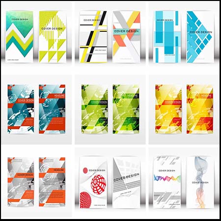 14款企业宣传介绍传单海报第一素材网矢量素材精选