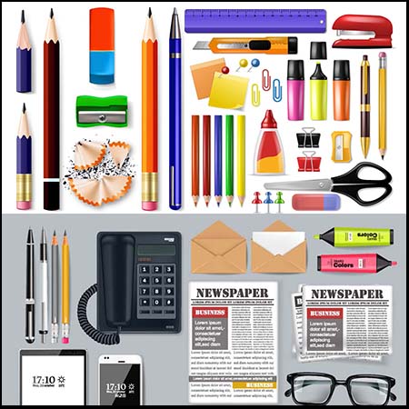 办公学习用品样机模型