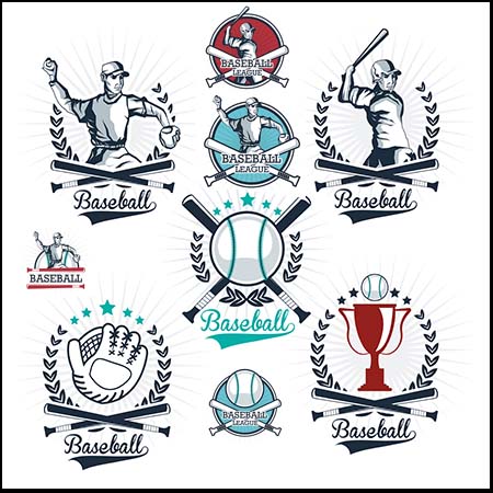 12个棒球第一素材网矢量图标精选
