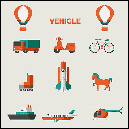 10款交通运输第一素材网矢量图标精选