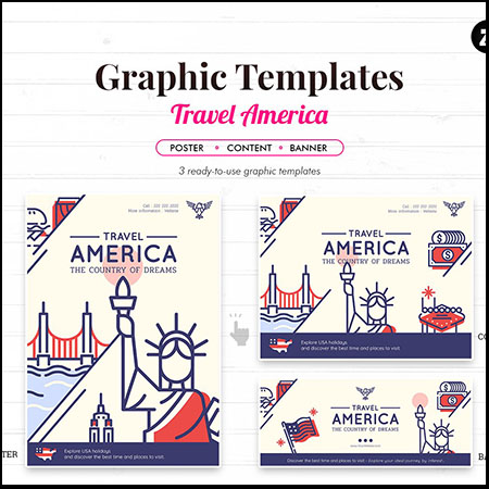 25个美国建筑和运动第一素材网矢量图标精选