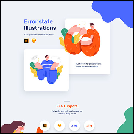 网站404错误第一素材网矢量插图精选