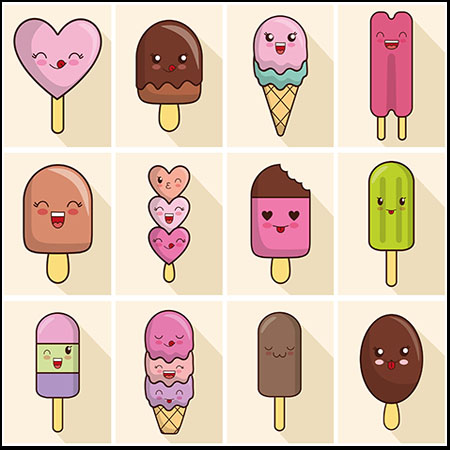 21款冷饮雪糕冰淇淋图标第一素材网矢量素材精选