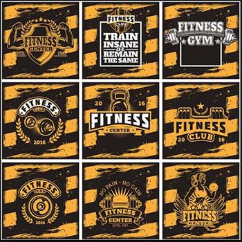 健身海报LOGO第一素材网矢量素材精选