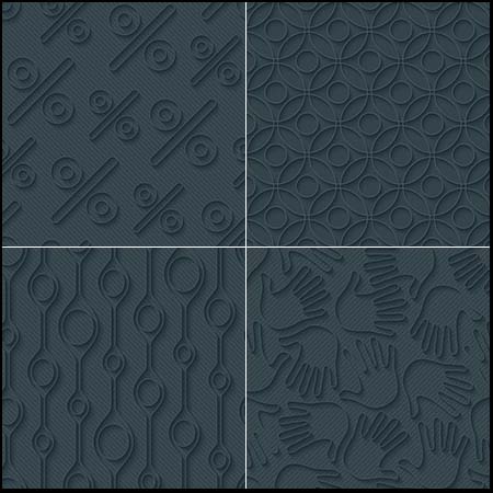 3D立体花纹扑克牌花色手掌印第一素材网矢量背景精选素材