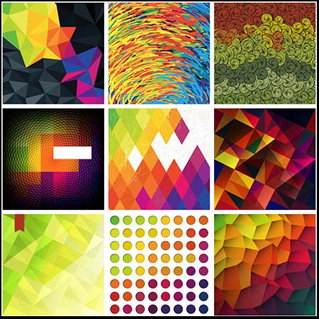 25款菱形多边形高科技矢量抽象背景素材