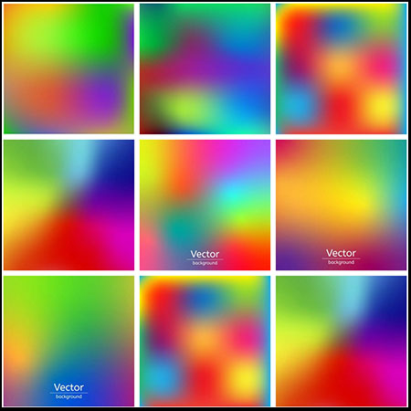 霓虹彩色渐变模糊第一素材网矢量背景精选