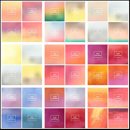 17款彩色模糊渐变第一素材网矢量背景精选素材