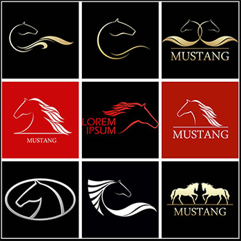 84款抽象马LOGO企业标志第一素材网矢量图标精选