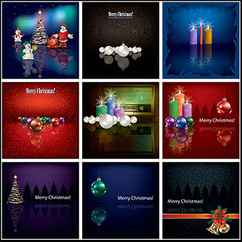 圣诞节圣诞树和圣诞节元素第一素材网矢量背景精选素材