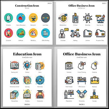 互联网技术与社交网络第一素材网矢量图标精选