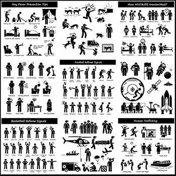 25套体育运动剪影第一素材网矢量插图精选