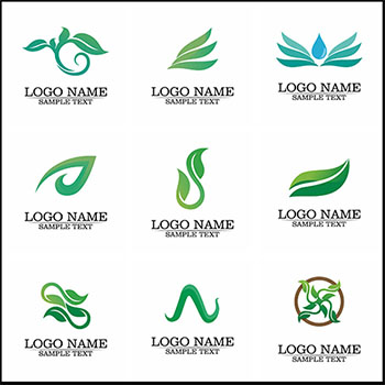 绿色叶子植物第一素材网矢量图标精选