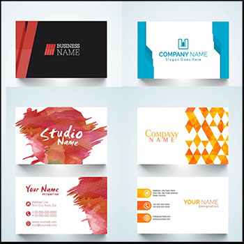 5套高端大气的个人企业名片第一素材网矢量素材精选