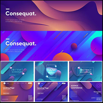 抽象科技互联网登陆页几何背景展板AI素材