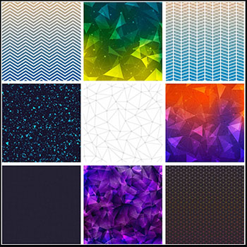 9款抽象几何背景第一素材网矢量素材精选