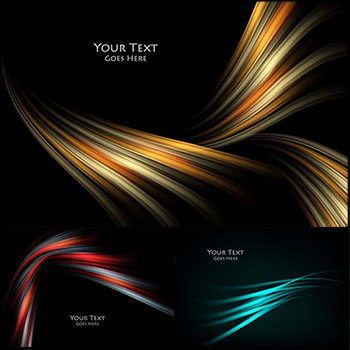 6款波浪抽象背景第一素材网矢量素材精选