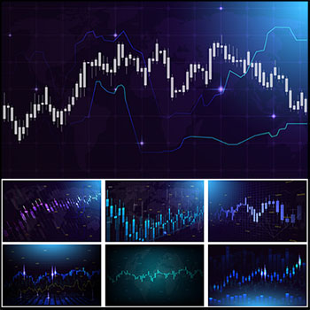 22款数据溢价曲线信息图第一素材网矢量背景精选