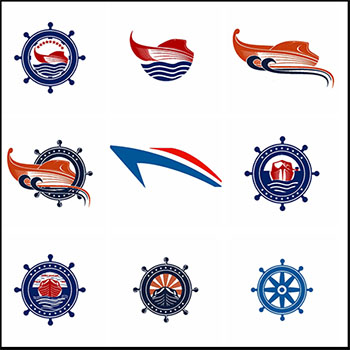 海上游轮第一素材网矢量图标精选LOGO素材