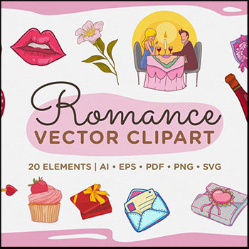 情人节爱情浪漫约会第一素材网矢量插图精选