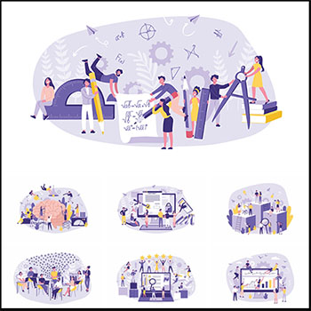 金融商业概念高级矢量插画