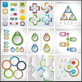 25款横幅和徽章第一素材网矢量插图精选