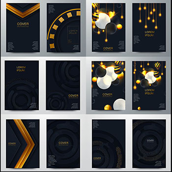 企业宣传册封面笔记本封面抽象背景第一素材网矢量素材精选