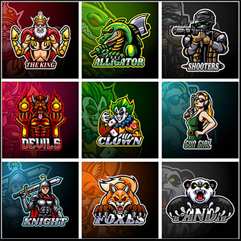 游戏风格LOGO第一素材网矢量标志精选图标