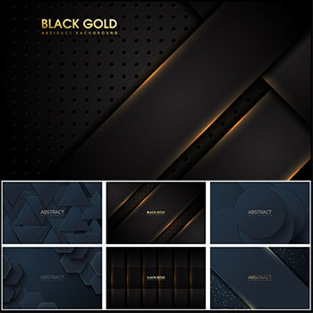 深色背景和金色设计装饰背景第一素材网矢量素材精选