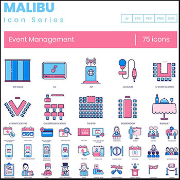 75个事件管理演讲等系列PNG免抠图/SVG/第一素材网矢量图标精选