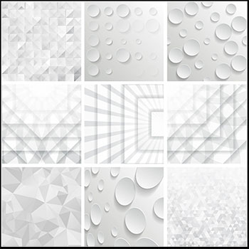 10款立体圆形多边形背景第一素材网矢量素材精选