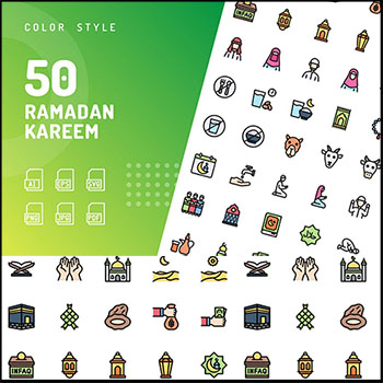 斋月贾巴尔伊斯兰系列LOGO标志第一素材网矢量素材精选