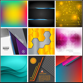 20款抽象横幅背景第一素材网矢量素材精选