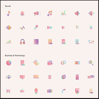 音乐信息图表游戏食物箭头矢量ICONS图标