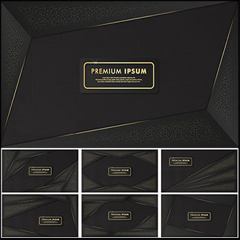 9个深黑色背景第一素材网矢量素材精选