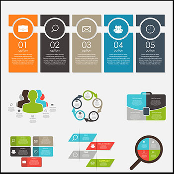 业务信息图表选项第一素材网矢量元素精选