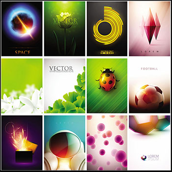 25款创意自然科幻海报背景PSD分层模板