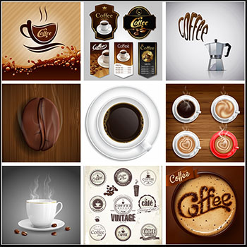 25款咖啡杯子咖啡图标咖啡菜单第一素材网矢量素材精选