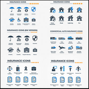 运输工具保险系列图标第一素材网矢量素材精选